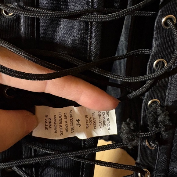 Fredrick’s of Hollywood: Black, lace trimmed corset - Picture 5 of 5